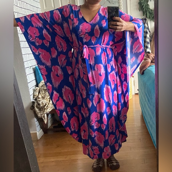 Iman belted batwing caftan dress. Size M. - Picture 4 of 6